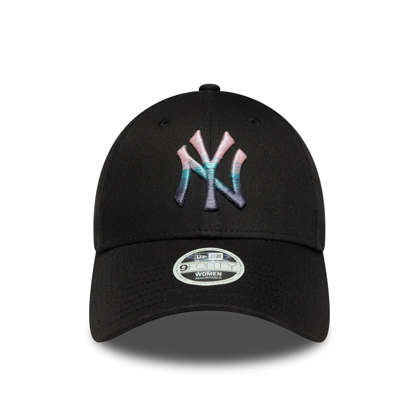 Șapcă New York Yankees, logo metalic, 9FORTY, neagră