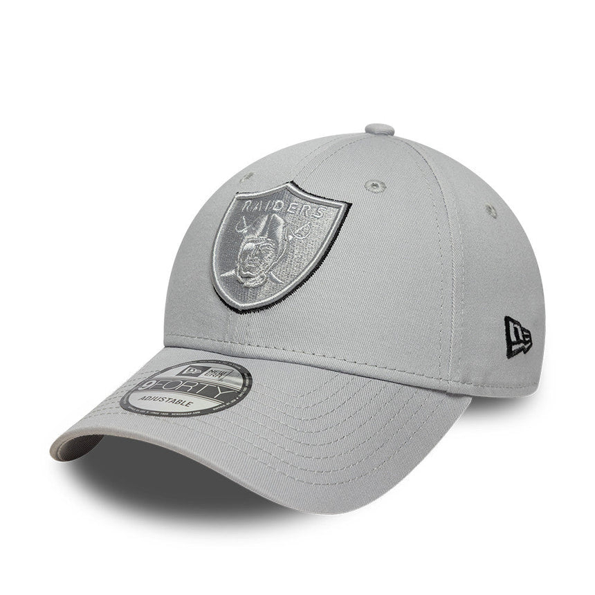 șapcă Los Angeles Raiders, TEAM OUTLINE, New Era, 9FORTY, gri