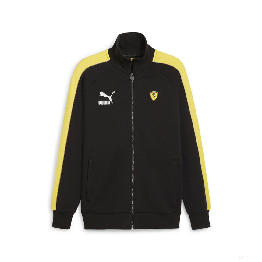 Ferrari pulover, Puma, Race Iconic T7 Track, negru - FansBRANDS®