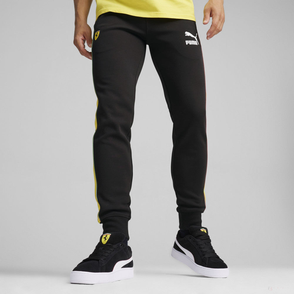 Ferrari pantalon, Puma, Race Iconic T7 Track, negru - FansBRANDS®