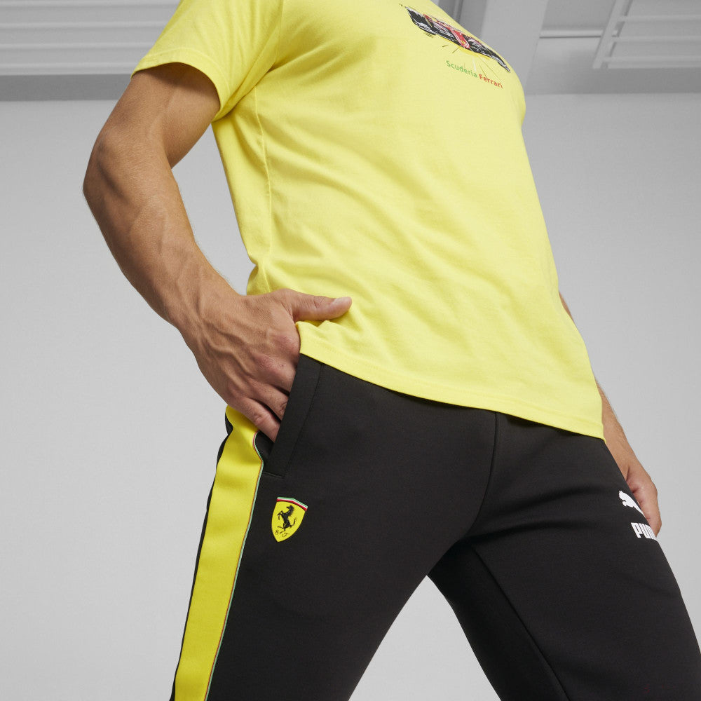 Ferrari pantalon, Puma, Race Iconic T7 Track, negru - FansBRANDS®