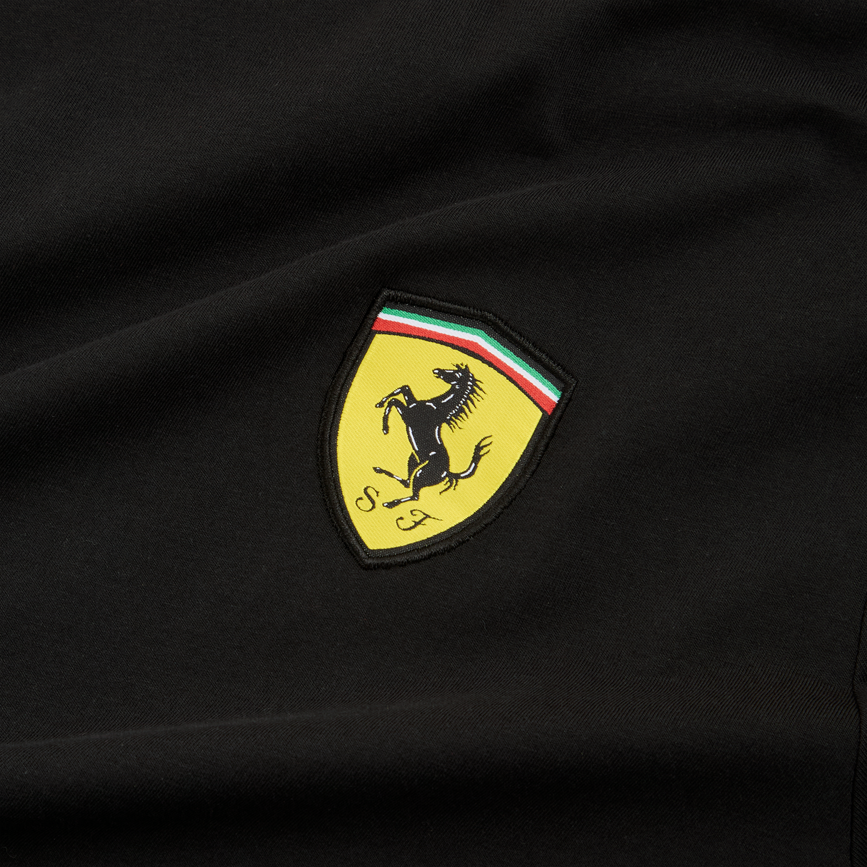 Ferrari tricou, Puma, race colored shield, negru