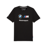 Tricou cu logo BMW, Puma, Essential, MMS, negru 🔥