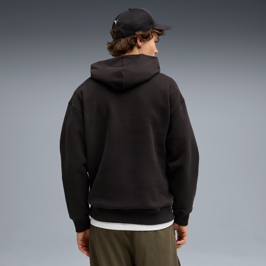 Hanorac Ferrari, Puma, îmbrăcăminte sport, logo cu scut, negru 🔥