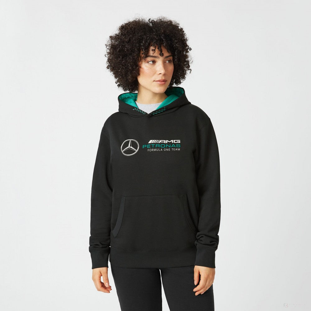 Pulover de Barbat, Mercedes Team Logo, Negru, 2022 - FansBRANDS®