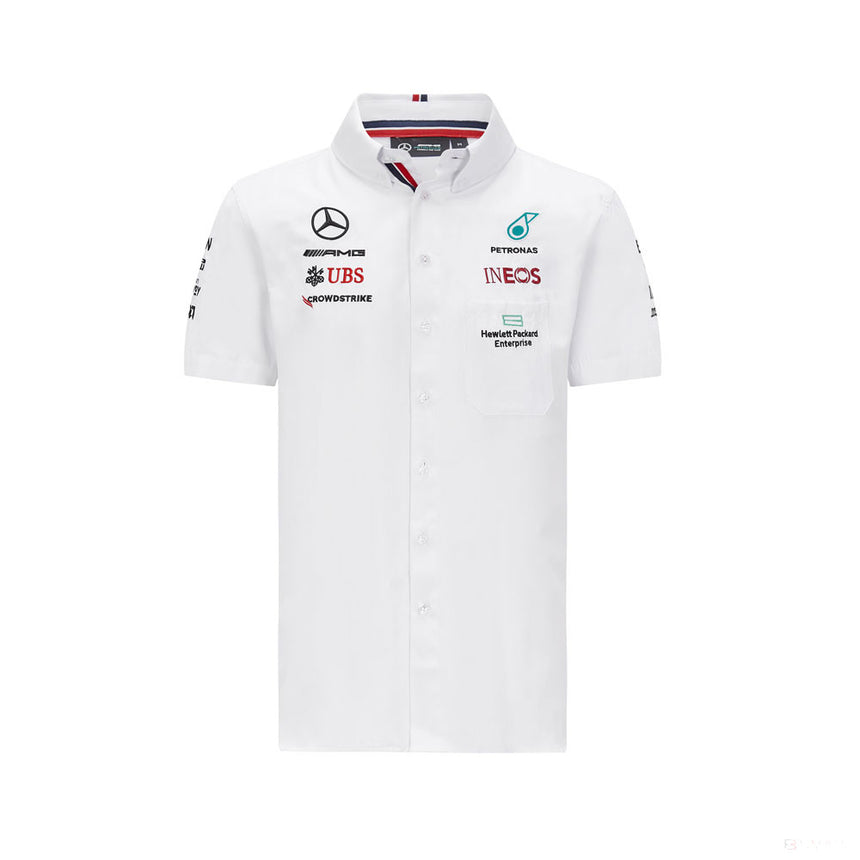 Camasa de Barbat, Mercedes, Alb, 2021 - FansBRANDS®