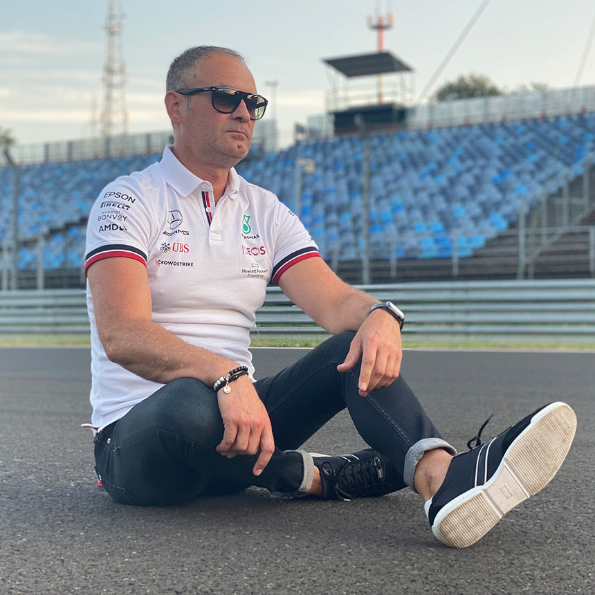 Tricou de Barbat cu Guler, Mercedes, Alb, 2021 - FansBRANDS®