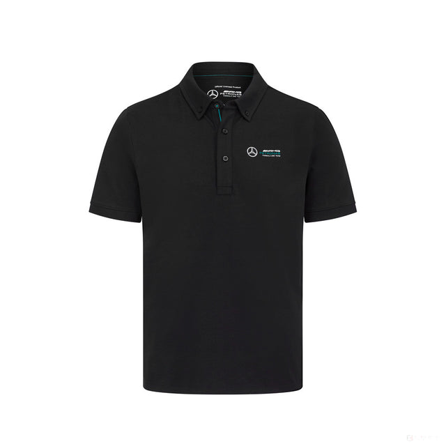 Tricou de Barbat cu Guler, Mercedes Classic, Negru, 2022 - FansBRANDS®