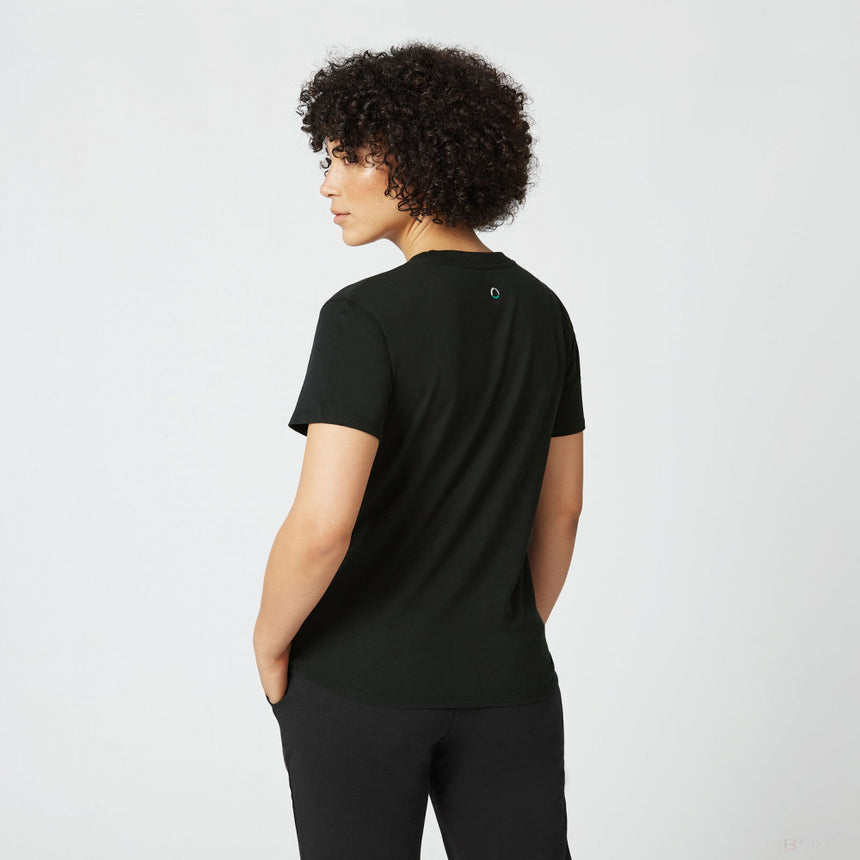 Tricou de Dama, Mercedes Large Logo, Negru, 2022 - FansBRANDS®