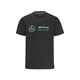 Tricou de Barbat, Mercedes Large Logo, Negru, 2022