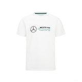 Tricou de Barbat, Mercedes Large Logo, Alb, 2022