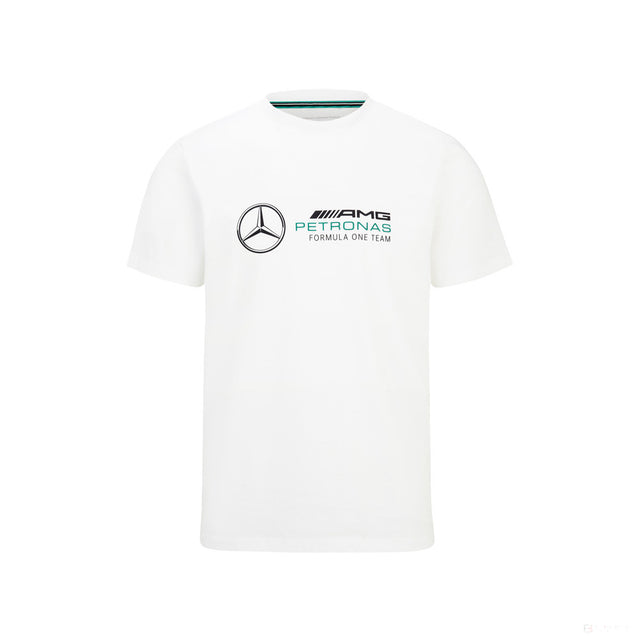 Tricou de Barbat, Mercedes Large Logo, Alb, 2022 - FansBRANDS®