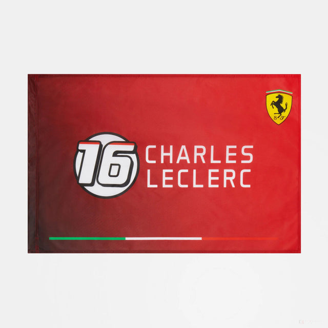 Steag, Ferrari Charles Leclerc, 90x60 cm, Rosu, 2021 - FansBRANDS®