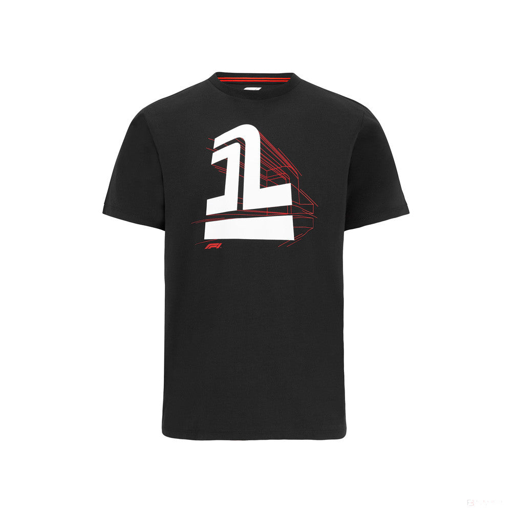 Tricou de Barbat, Formula 1 NO.1 Graphic, Negru, 2022 - FansBRANDS®