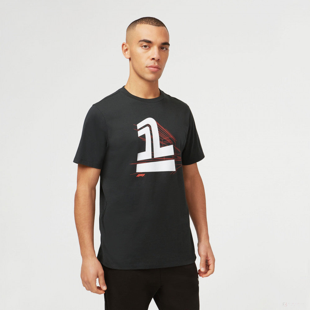 Tricou de Barbat, Formula 1 NO.1 Graphic, Negru, 2022 - FansBRANDS®