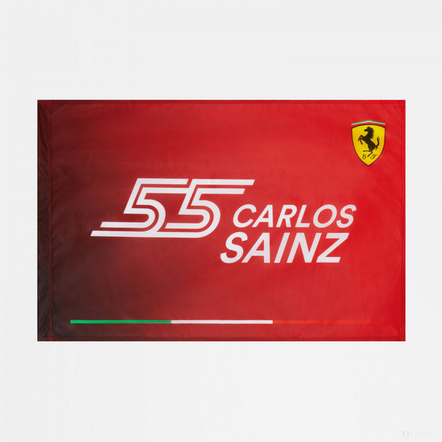 Steag, Ferrari Carlos Sainz, 90x60 cm, Rosu, 2021 - FansBRANDS®