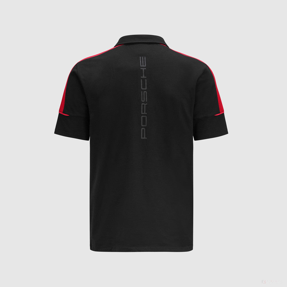 Tricou de Barbat cu Guler, Porsche Fanwear, Negru, 2022 - FansBRANDS®