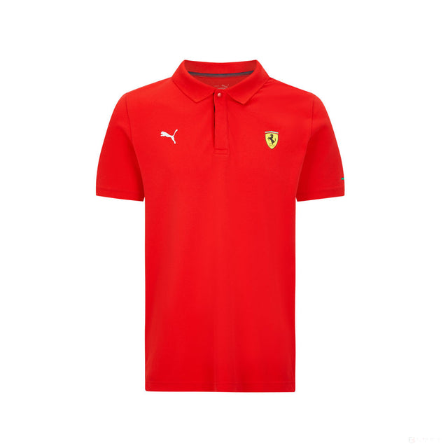 Tricou de Barbat cu Guler, Ferrari Classic, Rosu, 2021 - FansBRANDS®