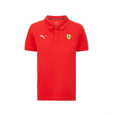 Tricou de Copil cu Guler, Ferrari Classic, Rosu, 2021 - FansBRANDS®
