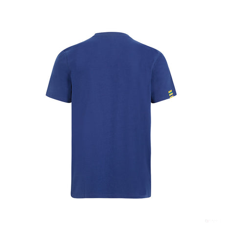 Tricou de Barbat, Ayrton Senna Logo, Albastru, 2021