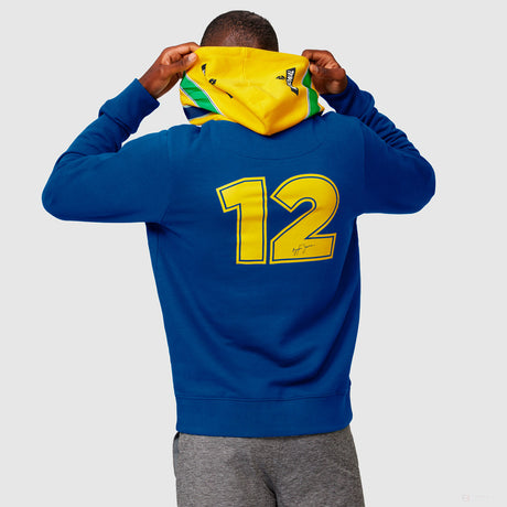 Pulover de Barbat, Ayrton Senna Stripe, Albastru, 2021 - FansBRANDS®