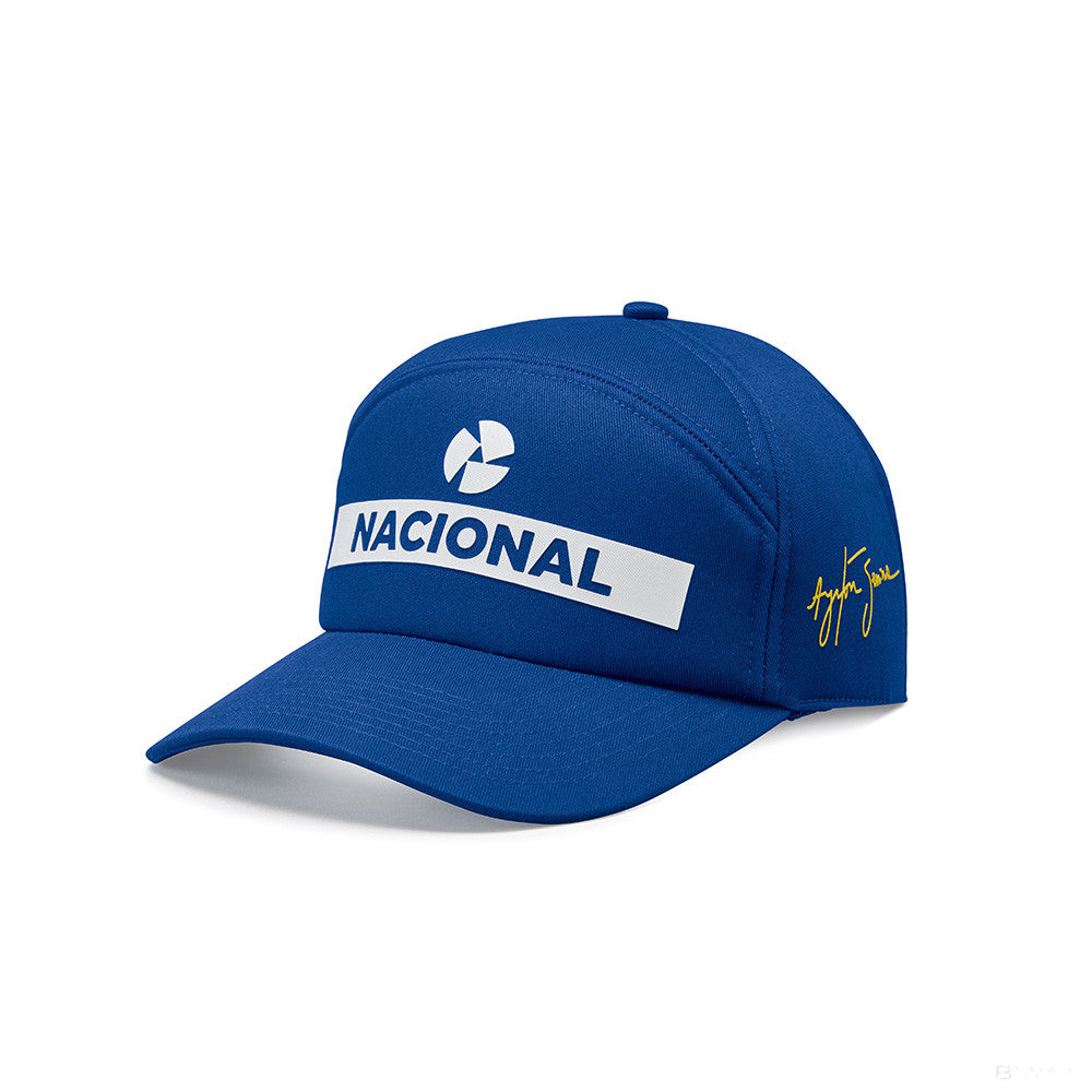 Sapca de Flatbrim, Ayrton Senna Original Nacional, Adult, Albastru - FansBRANDS®