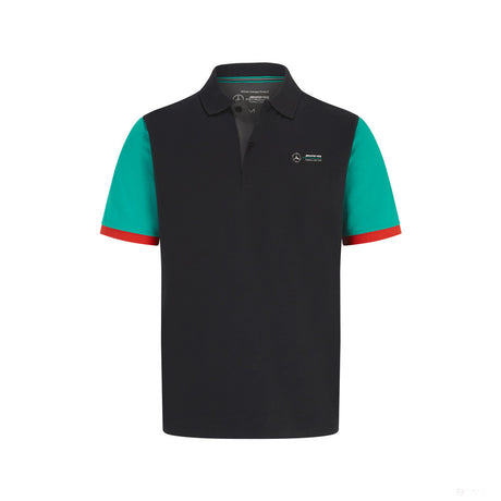 Tricou de Barbat cu guler, Mercedes Color Block, Multicolor, 2022 - FansBRANDS®