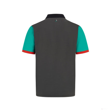 Tricou de Barbat cu guler, Mercedes Color Block, Multicolor, 2022 - FansBRANDS®