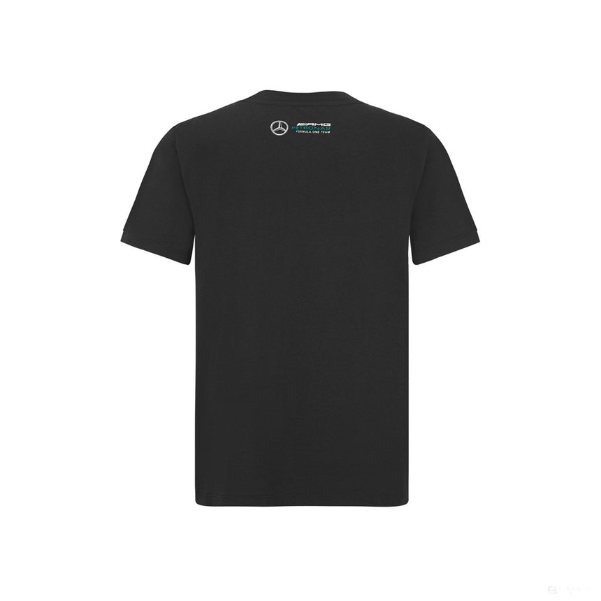 Tricou de Copil, Mercedes Lewis Hamilton LEWIS #44, Negru, 2022 - FansBRANDS®