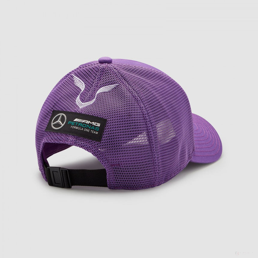 Sapca de Baseball, Mercedes Lewis Hamilton Trucker, Adult, Violet, 2022 - FansBRANDS®