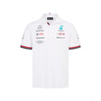 Tricou de Barbat cu Guler, Mercedes Team, Alb, 2022 - FansBRANDS®