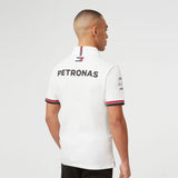 Tricou de Barbat cu Guler, Mercedes Team, Alb, 2022 - FansBRANDS®