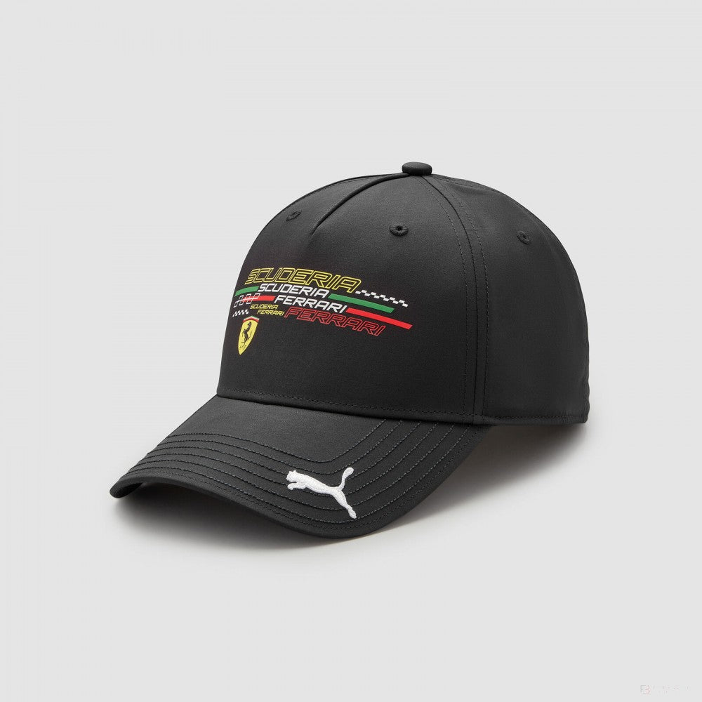 Sapca de Baseball, Ferrari Fanwear Logo, Adult, Negru, 2022