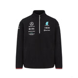 Pulover de Barbat, Mercedes Team 1/4 Zip, Negru, 2022 - FansBRANDS®