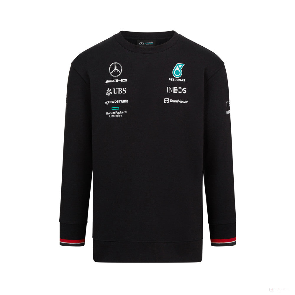 Pulover de Barbat, Mercedes Crew, Negru, 2022 - FansBRANDS®