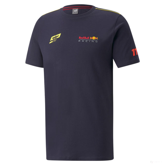 Tricou de Barbat, Red Bull Sergio Perez Checo SP Logo, Albastru, 2022 - FansBRANDS®