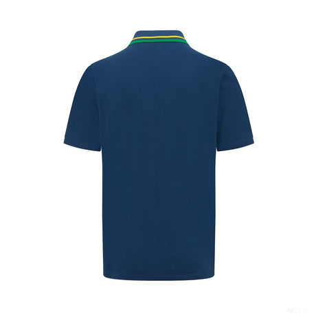 Tricou pentru bărbați cu guler cu logo Ayrton Senna 2022
