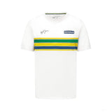 Tricou pentru bărbați cu dungi Ayrton Senna 2022