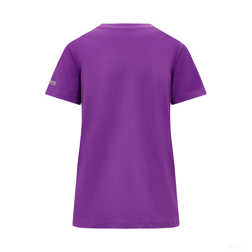 Tricou Mercedes Womens Lewis Hamilton Logo, Violet - FansBRANDS®
