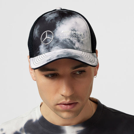 Sapca Mercedes Tie Dye Trucker, gri - FansBRANDS®