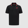 Tricou cu Guler logo de Barbati F1, negru - FansBRANDS®