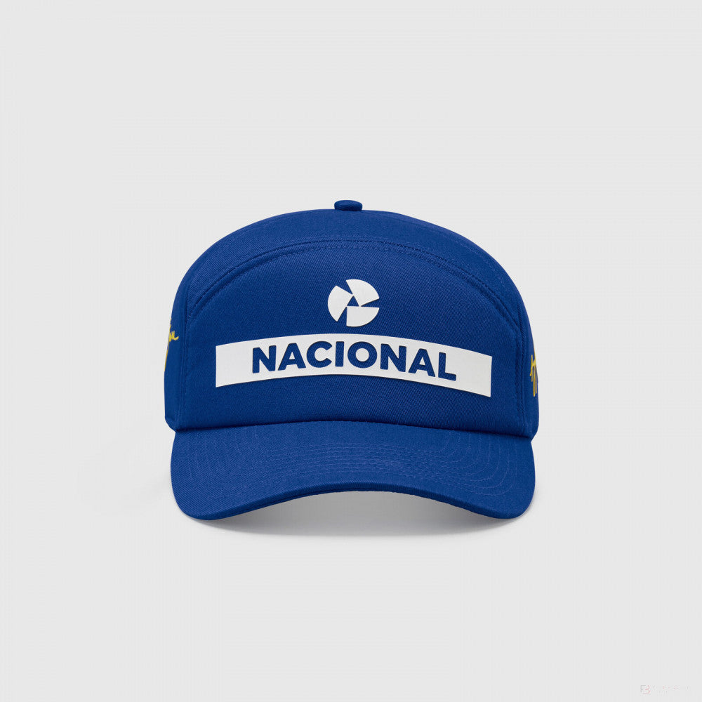 Sapca de Flatbrim, Ayrton Senna Original Nacional, Adult, Albastru - FansBRANDS®