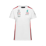 Tricou de echipa Dama Mercedes, alb, 2023