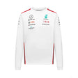 Tricou de echipa cu maneca lunga Barbati Mercedes, alb, 2023 - FansBRANDS®