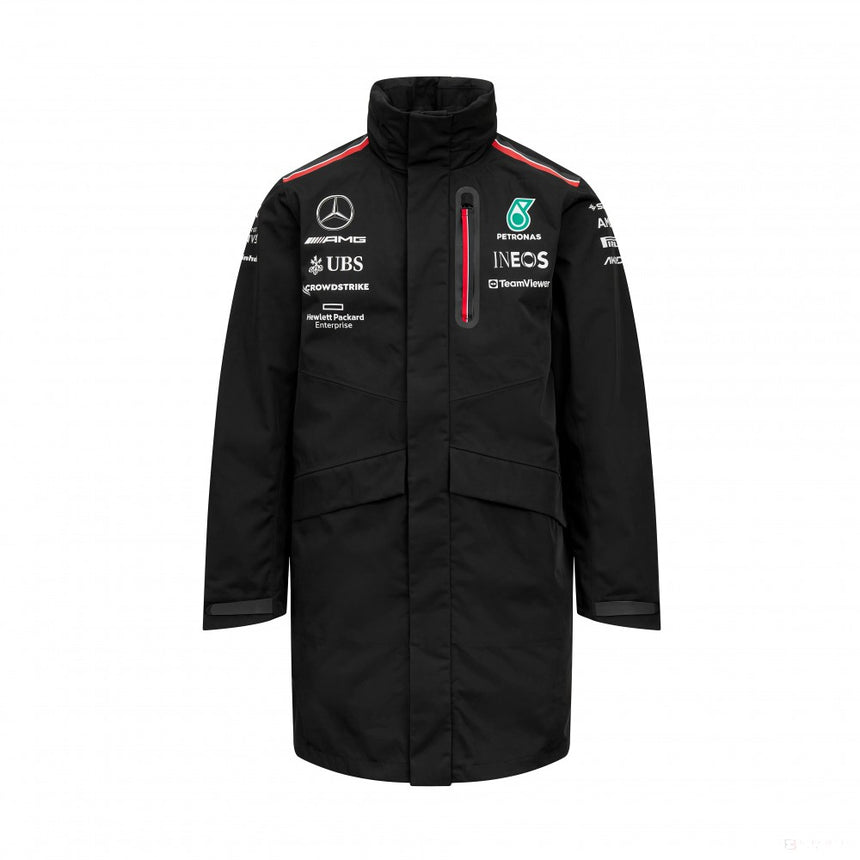 Geaca de vant Barbati Mercedes Team, negru, 2023 - FansBRANDS®