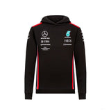 Pulovar cu Gluga echipa de Copil Mercedes Team, negru, 2023 - FansBRANDS®