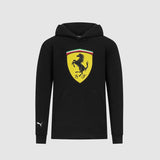 Pulovar cu Gluga Barbati Ferrari Shield, negru