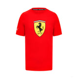 Tricou de Barbati Ferrari cu Sigla Scut, roșu