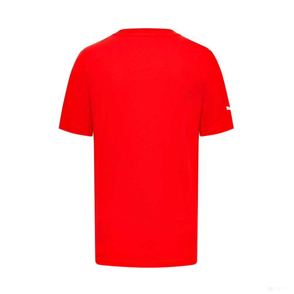 Tricou de Barbati Ferrari cu Sigla Scut, roșu - FansBRANDS®