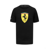 Tricou de Barbati Ferrari cu Sigla Scut, negru - FansBRANDS®